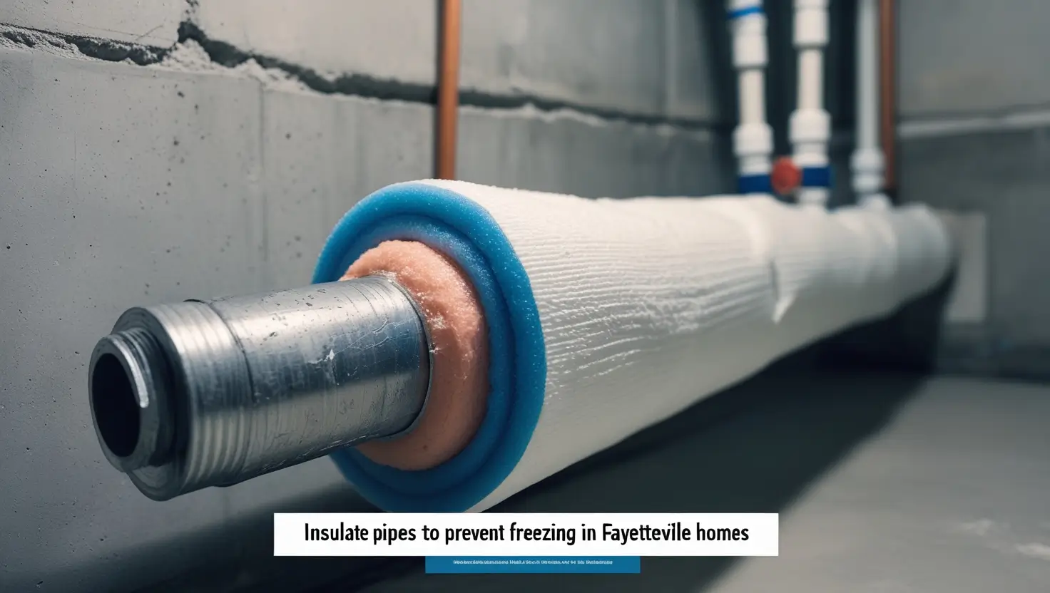 Insulate-pipes-to-prevent-freezing-in-Fayetteville-homes.